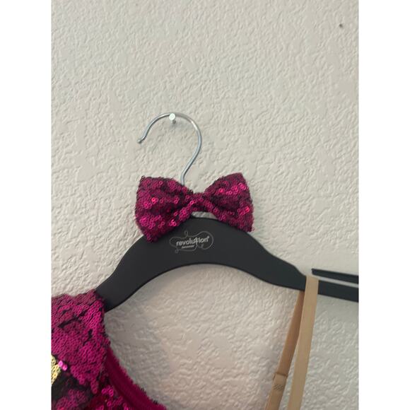 Youth custom made dance costume with matching clip in bow - Picture 2 of 7